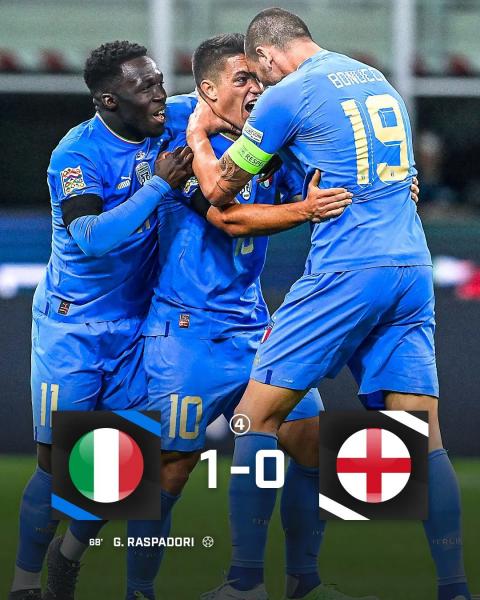 Англия уступила Италии и вылетела в дивизион ниже