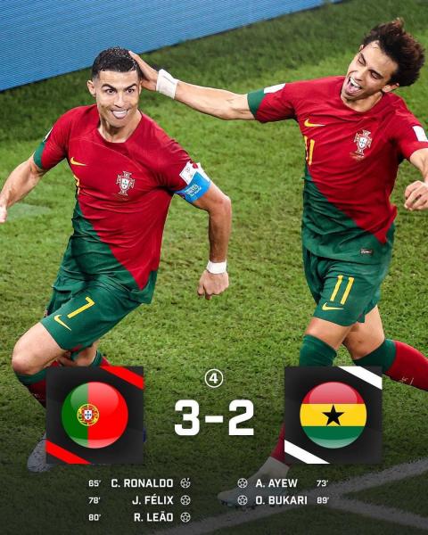 Роналду забил с пенальти, Португалия победила Гану