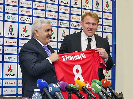 Просинечки стал новым главным тренером сборной Азербайджана