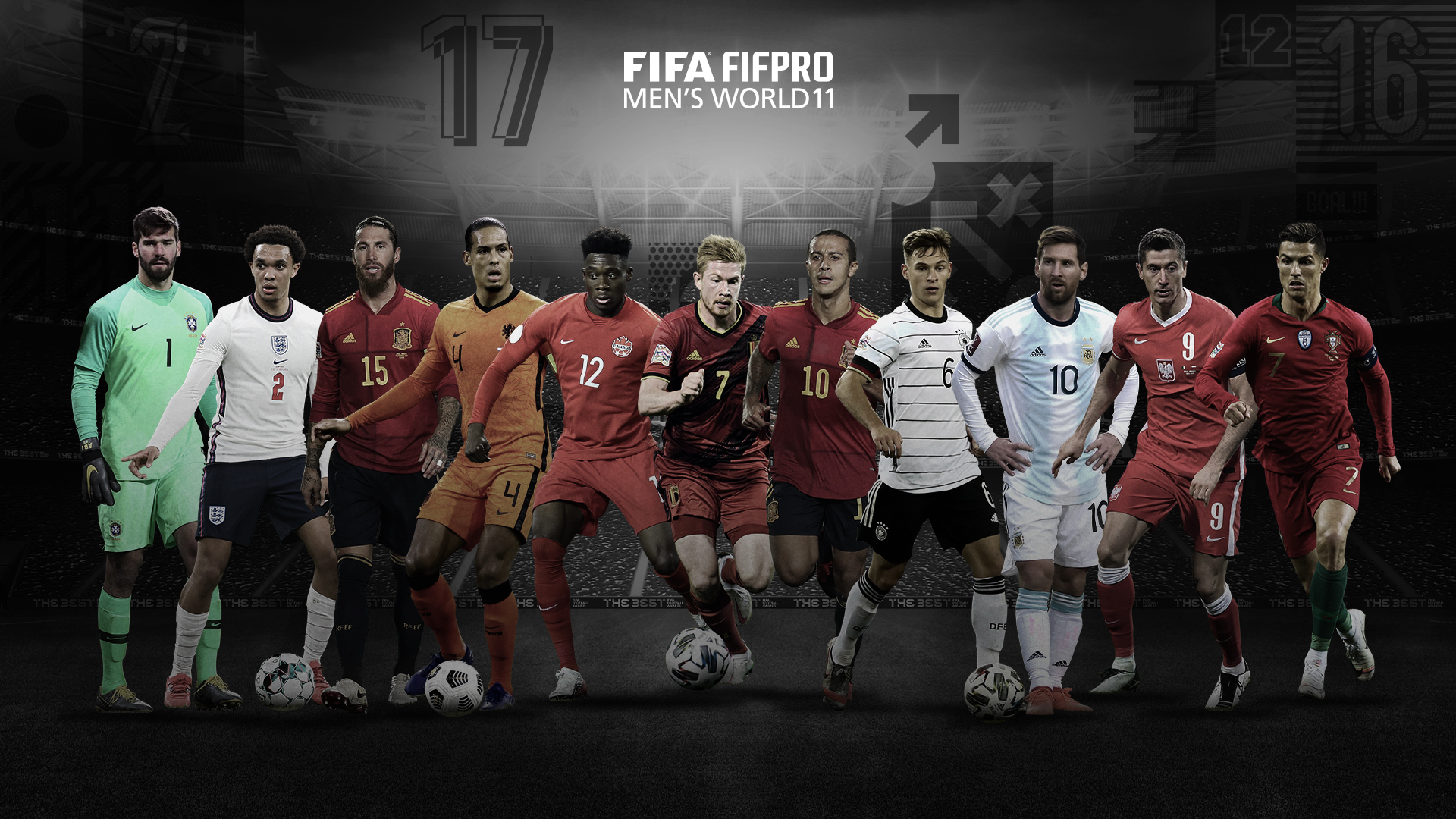 Топ 10 лучших футболов. Символическая сборная по футболу 2020. Символическая сборная ФИФА. FIFA FIFPRO World XI. Команда года 2022 футбол ФИФА.