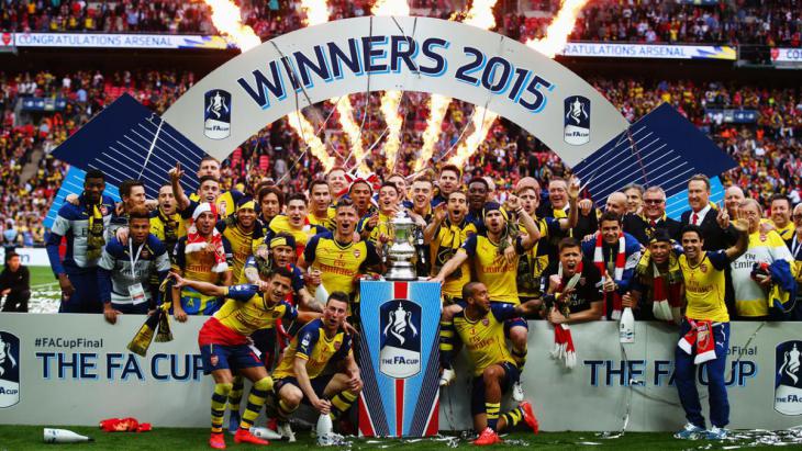 Арсенал  - победители кубка Англии 2015г.