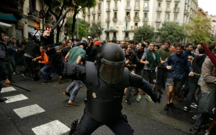 Беспорядки в Каталонии