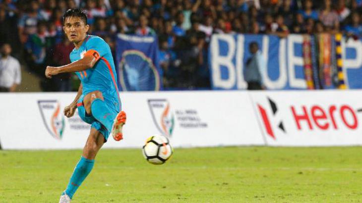 Форвард сборной Индии Сунил Чхетри обошёл Месси по голам за свою сборную 