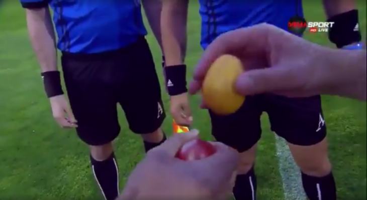 Жеребьёвка с помощью пасхальных яиц в чемпионате Болгарии