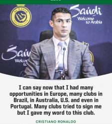 Роналду: я отказал многим клубам ради «Аль-Насра»